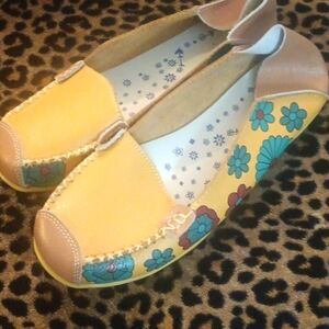 🤠NWOT Womens Leather Slip On Remote Control Shoes Size 40 (8)